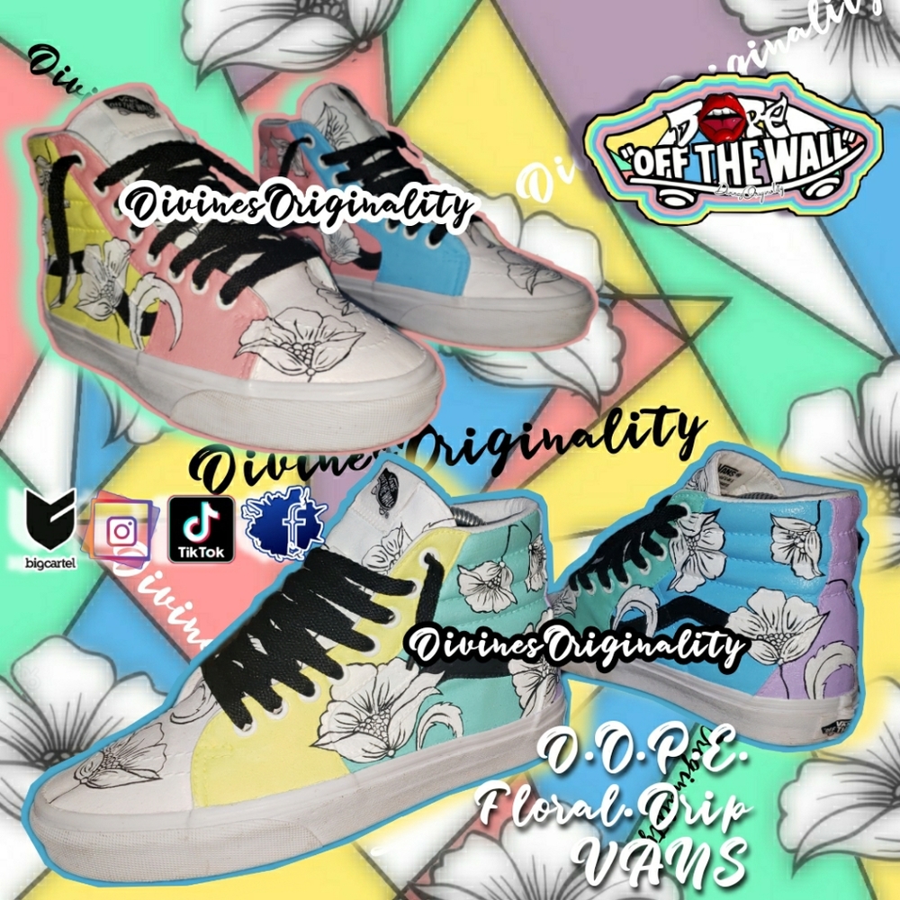 Custom Floral VANS - I do NOT accept payments.